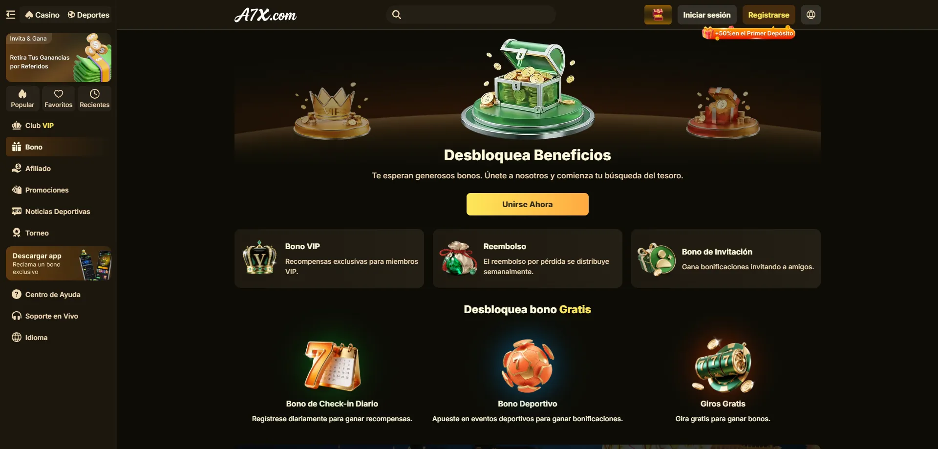 Guía paso a paso para registrarse en A7X Casino México